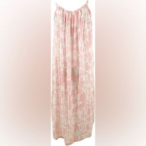Charter Club Pink and White Maxi Dress